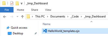Put Dashboard Files in Folder