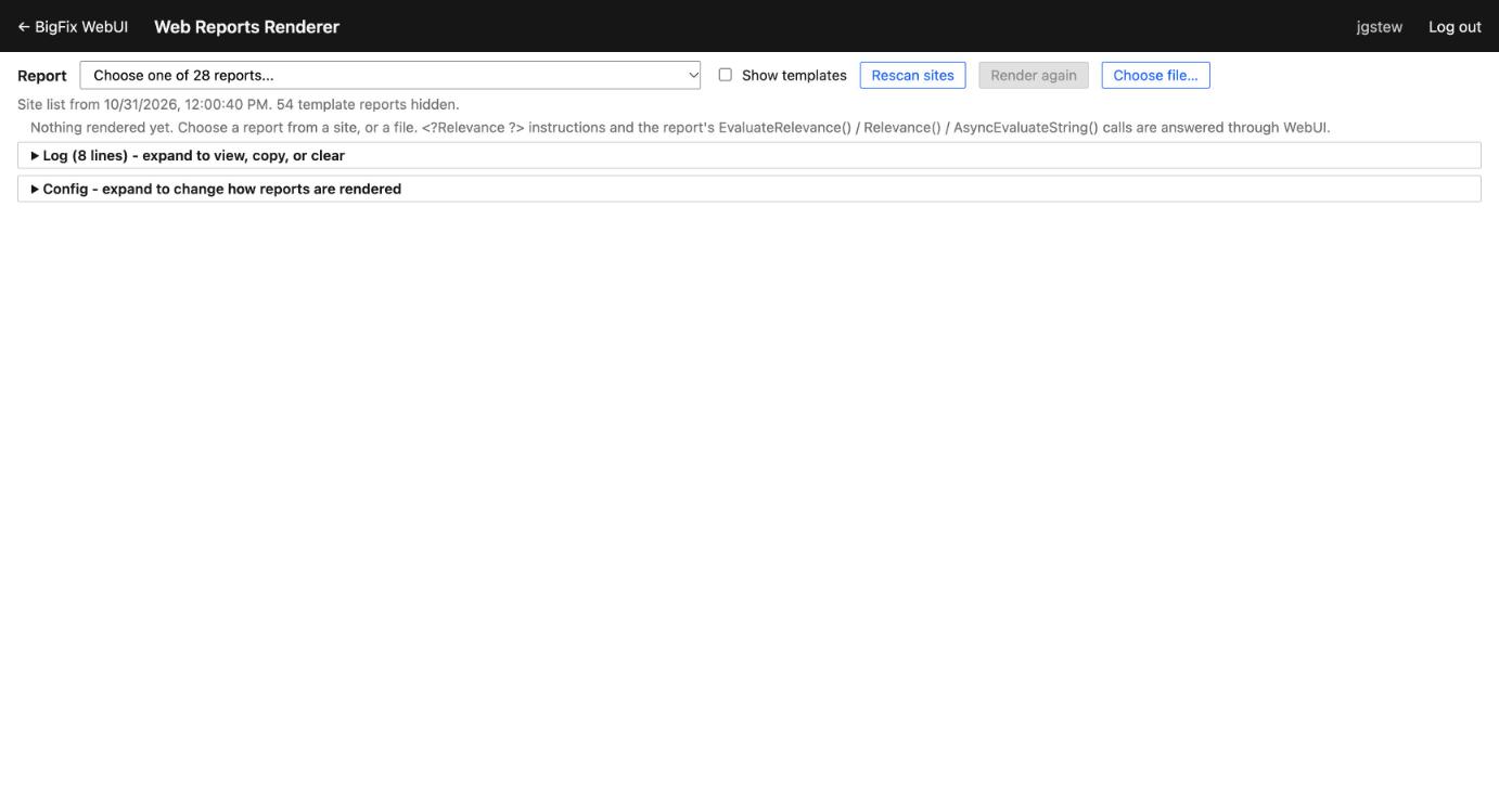 Web Reports Renderer, ready